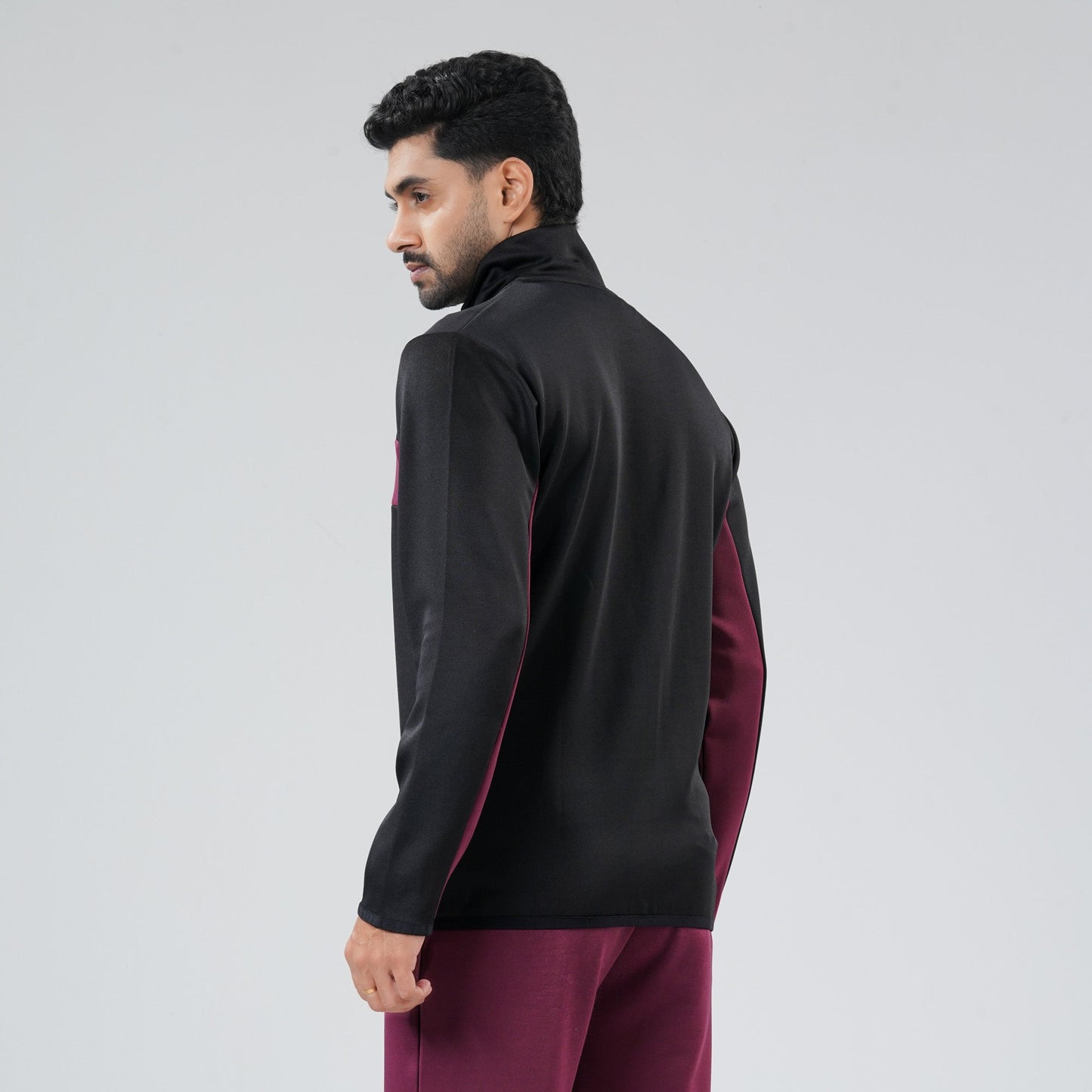 Mens Black & Maroon Sweatshirt