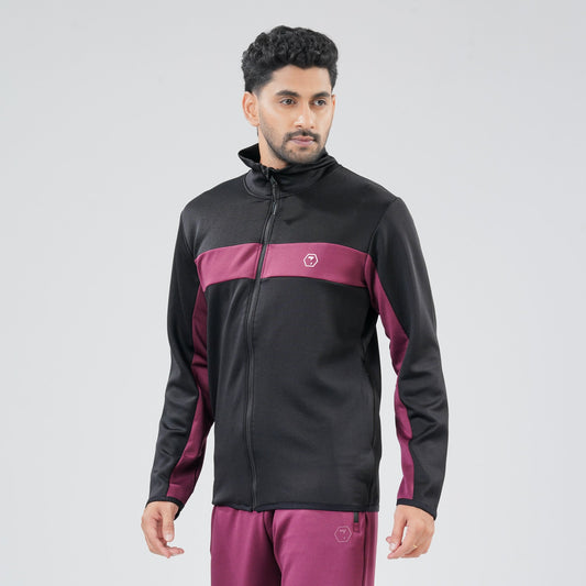 Mens Black & Maroon Sweatshirt