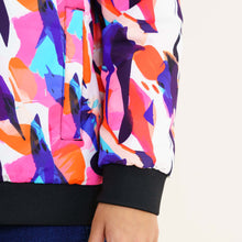 Load image into Gallery viewer, Girl&#39;s Multi Color Aop Reversible Bomber Jacket
