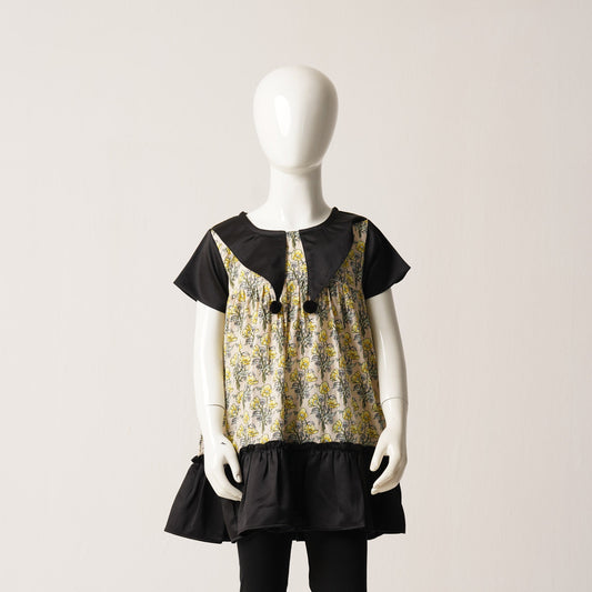 Baby Girls Yellow Print