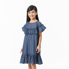 Load image into Gallery viewer, Girls Light-Black Frill Dress
