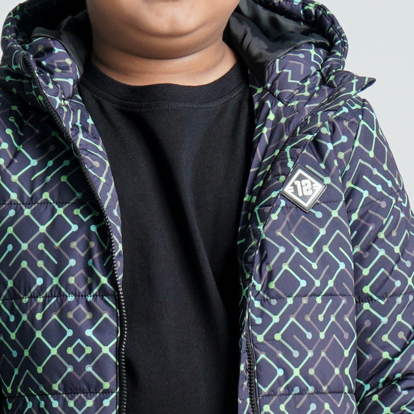 Baby Navy & Green Boys Quilting