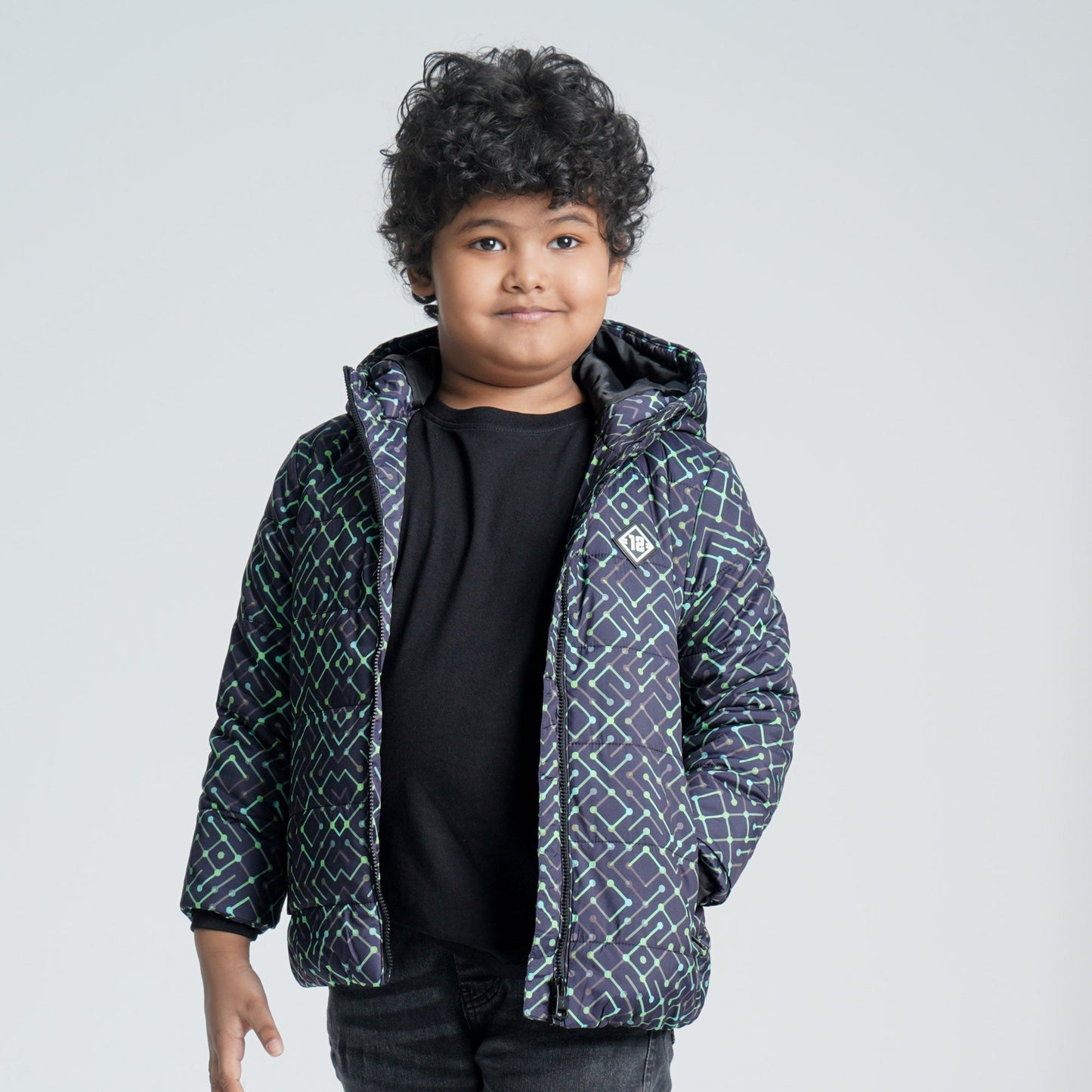 Baby Navy & Green Boys Quilting