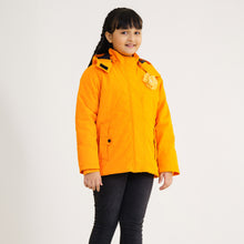 Load image into Gallery viewer, Girl&#39;s Quilted Orange Jacket
