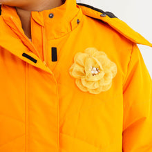 Load image into Gallery viewer, Girl&#39;s Quilted Orange Jacket
