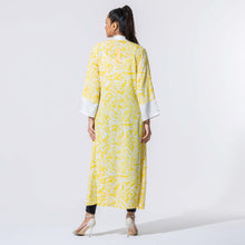 Load image into Gallery viewer, Womens White &amp; Yellow Printed Shrug
