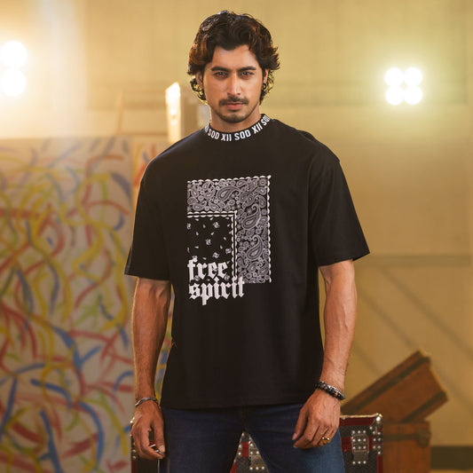 Mens T- Shirt-Black
