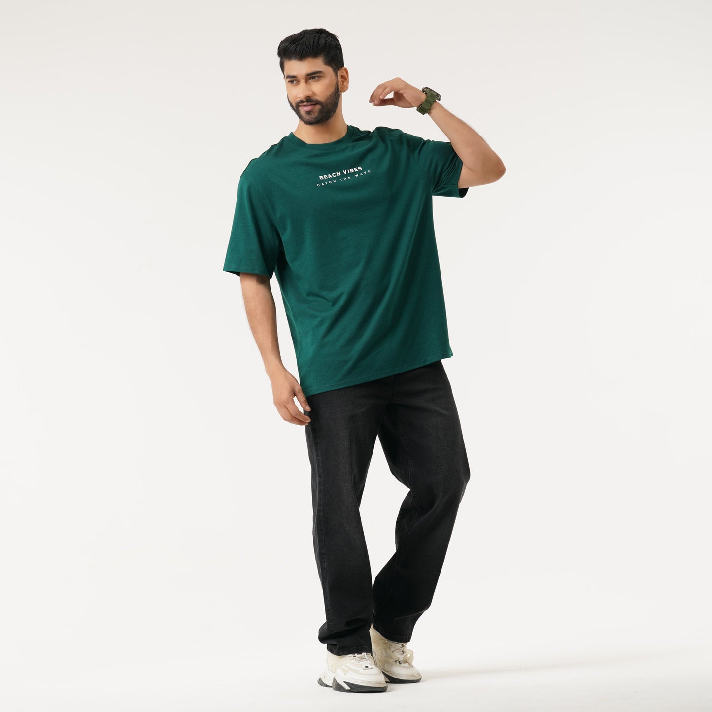 Mens Green Oversized T-Shirt