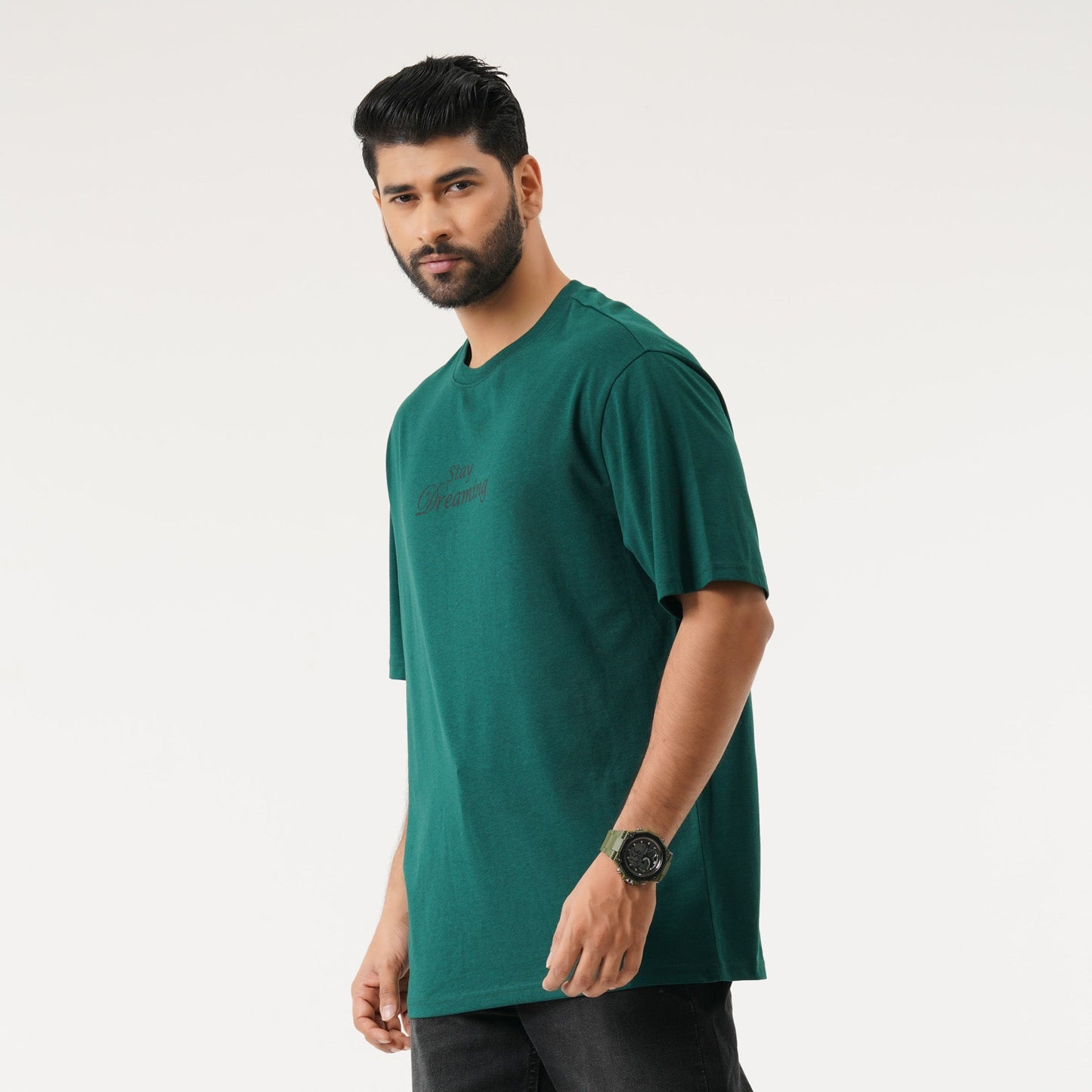 Mens Green Oversized T-Shirt