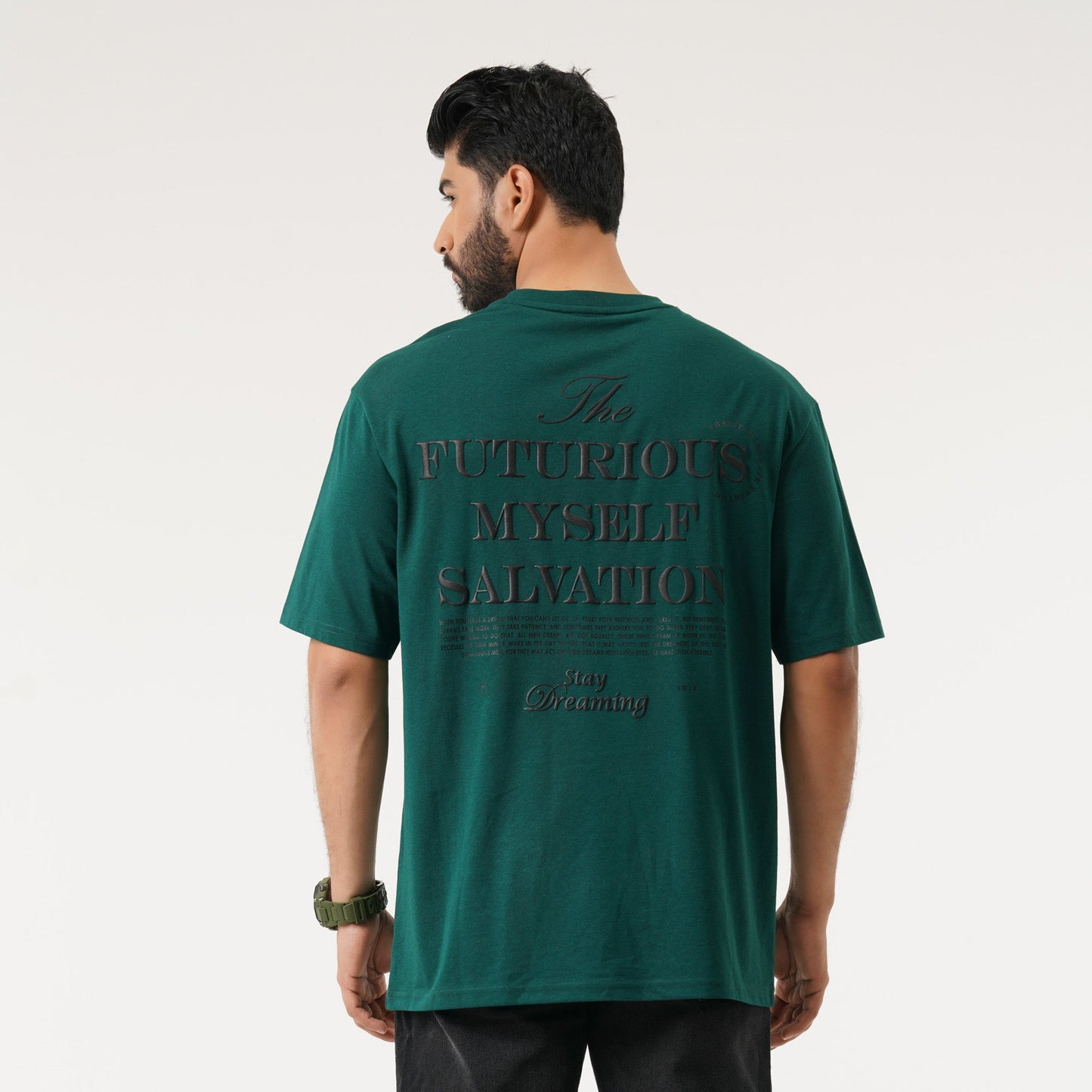 Mens Green Oversized T-Shirt
