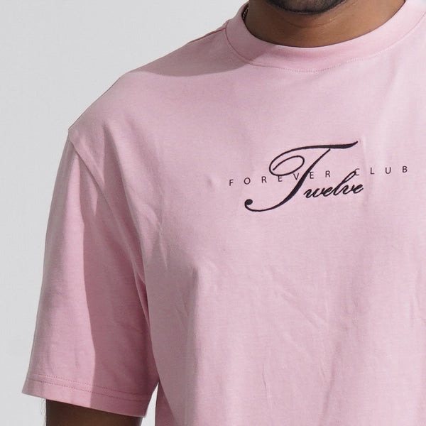 Mens Dust Pink Oversized T-Shirt