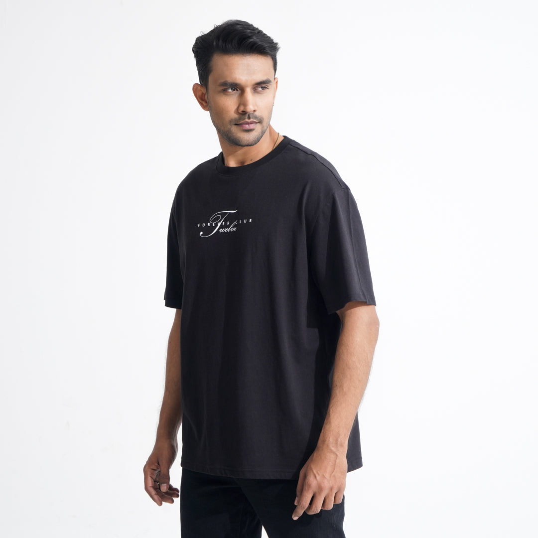 Mens Black Oversized T-Shirt