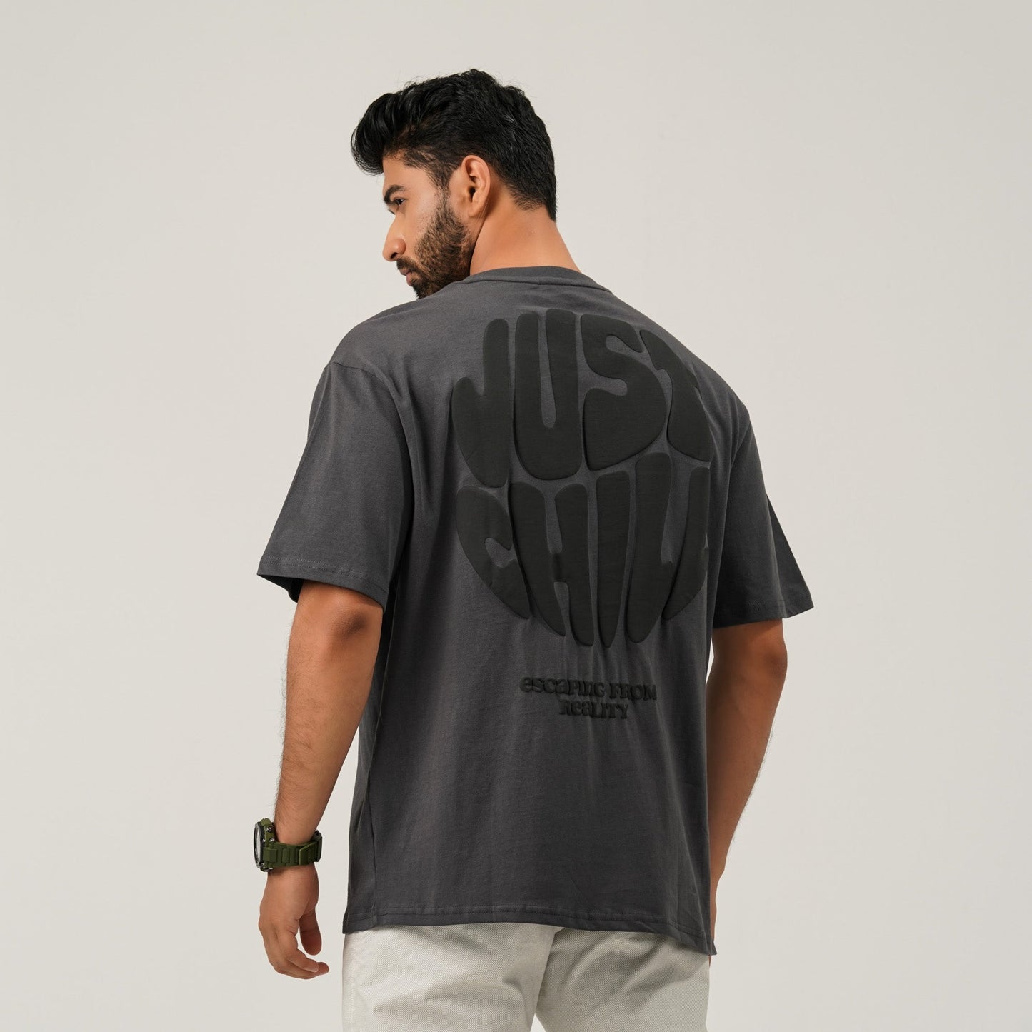 Mens Gray Oversize T-shirt