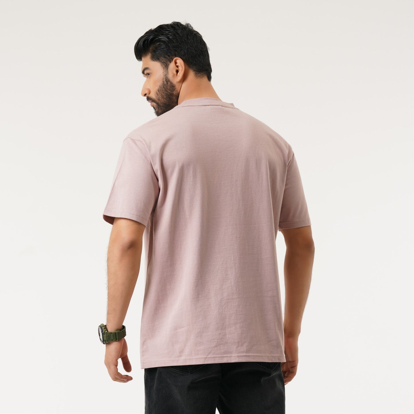 Mens Oversize Dust Pink T-Shirt