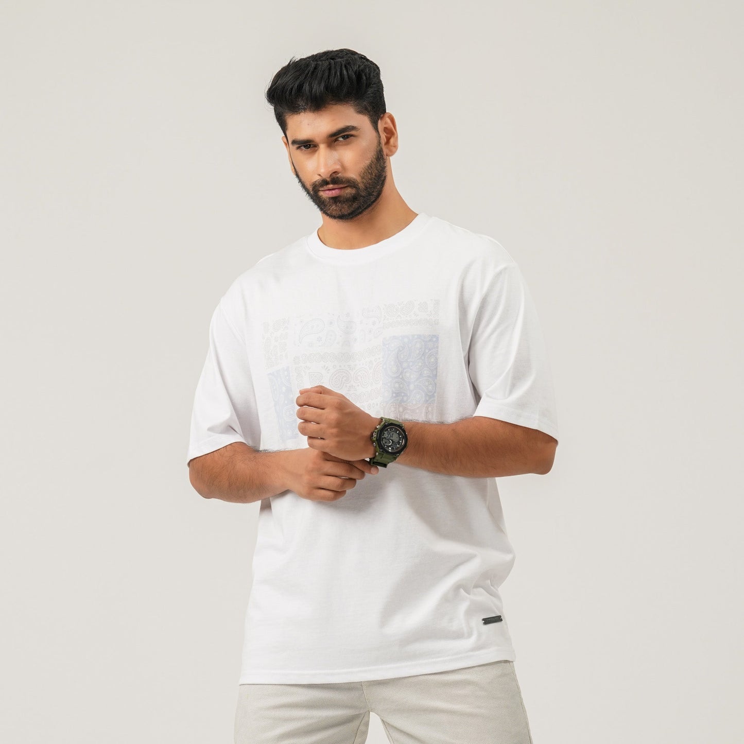 Mens White Oversize T-shirt