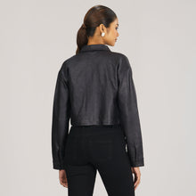 Load image into Gallery viewer, Women&#39;s Black Twill Jacket
