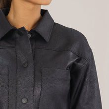 Load image into Gallery viewer, Women&#39;s Black Twill Jacket
