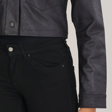 Load image into Gallery viewer, Women&#39;s Black Twill Jacket
