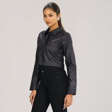 Load image into Gallery viewer, Women&#39;s Black Twill Jacket
