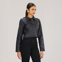 Load image into Gallery viewer, Women&#39;s Black Twill Jacket
