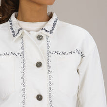 Load image into Gallery viewer, Womens White Twill Jacket
