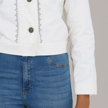 Load image into Gallery viewer, Womens White Twill Jacket
