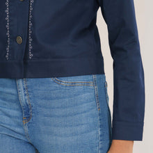 Load image into Gallery viewer, Women&#39;s Navy Twill Jacket
