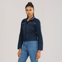 Load image into Gallery viewer, Women&#39;s Navy Twill Jacket
