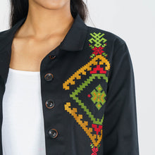 Load image into Gallery viewer, Women&#39;s Black Twill Jacket
