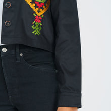 Load image into Gallery viewer, Women&#39;s Black Twill Jacket
