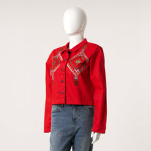 Load image into Gallery viewer, Womens Red Twill Jacket
