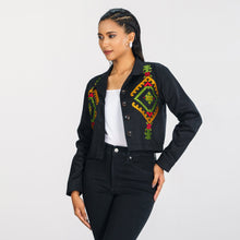 Load image into Gallery viewer, Women&#39;s Black Twill Jacket
