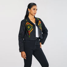 Load image into Gallery viewer, Women&#39;s Black Twill Jacket
