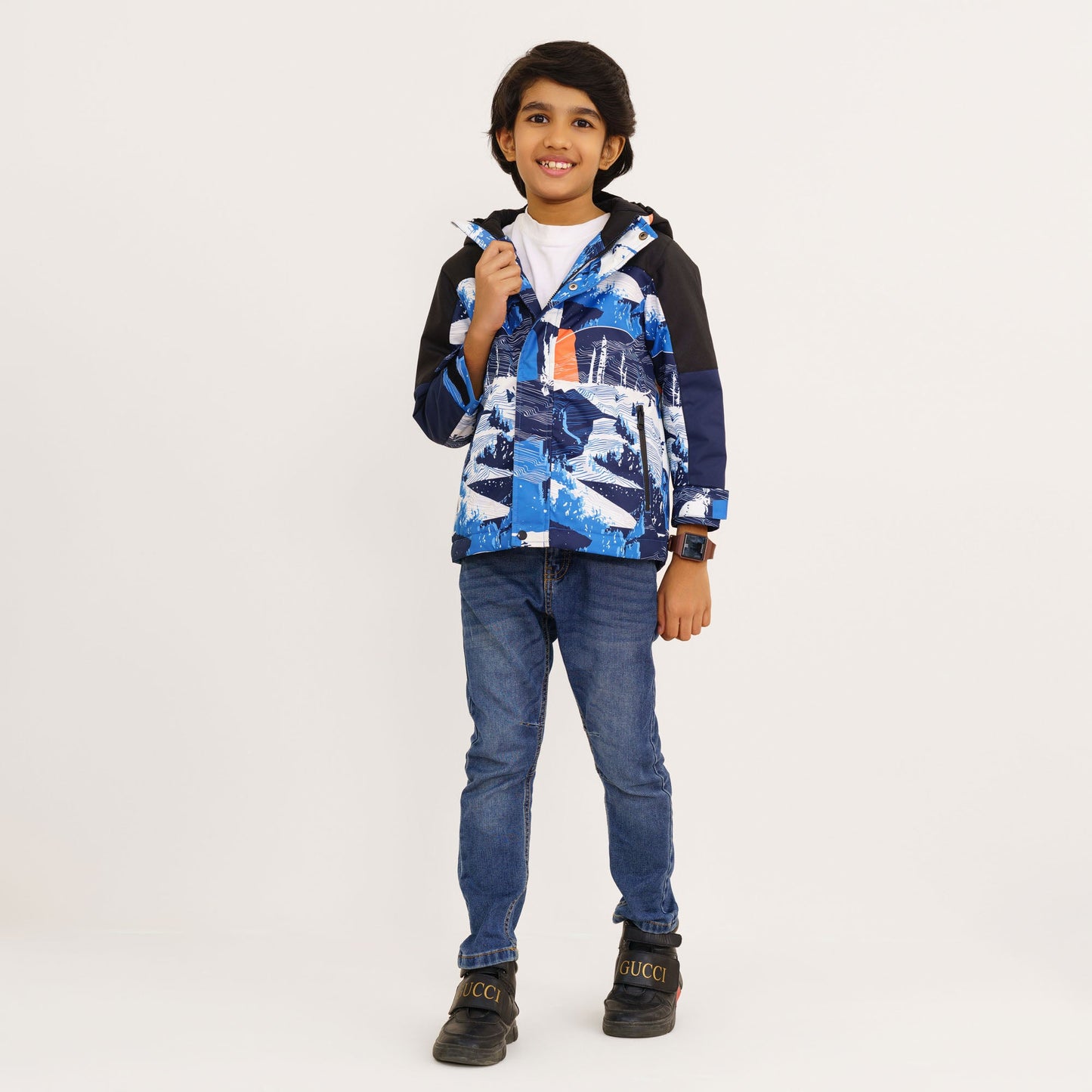 Baby Boy's Blue White Windbreaker
