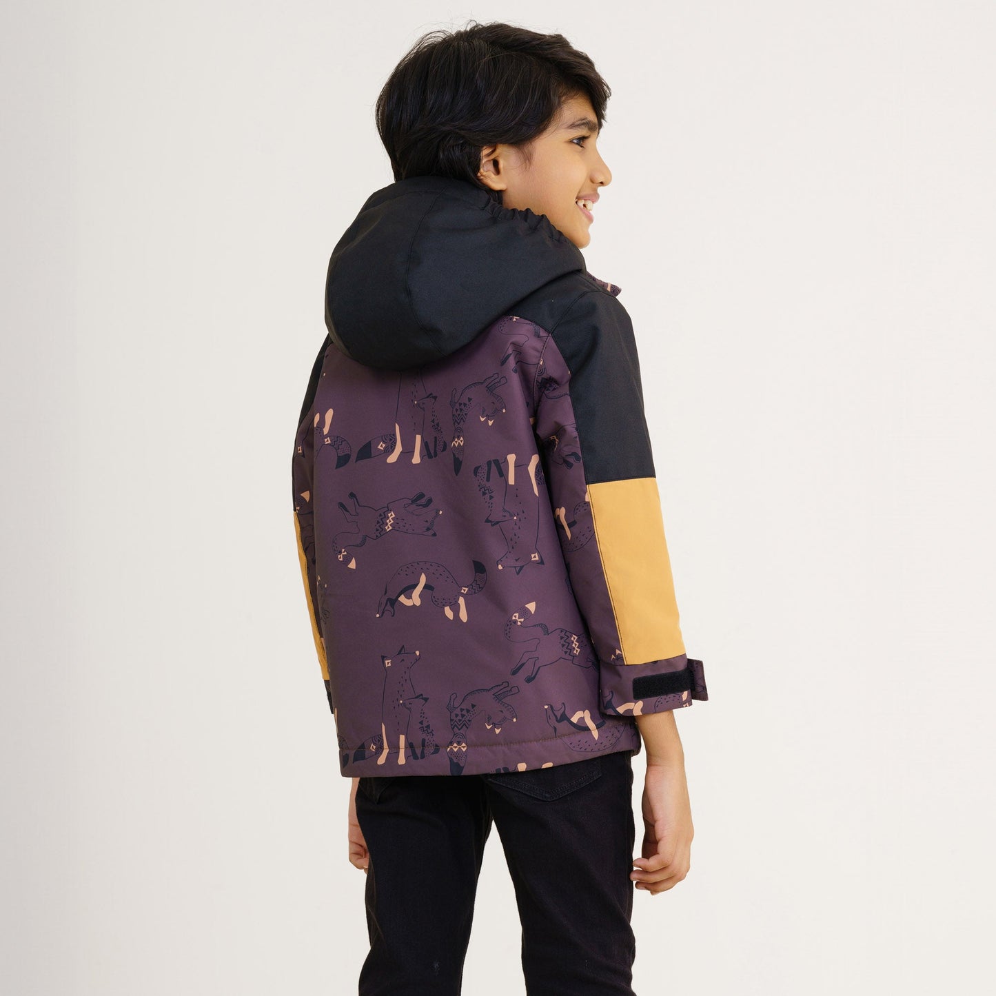 Baby Boy's Black Brown Windbreaker