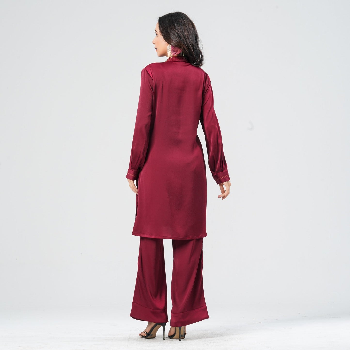 Women’s Crepe Silk Embroidered Two Piece Set