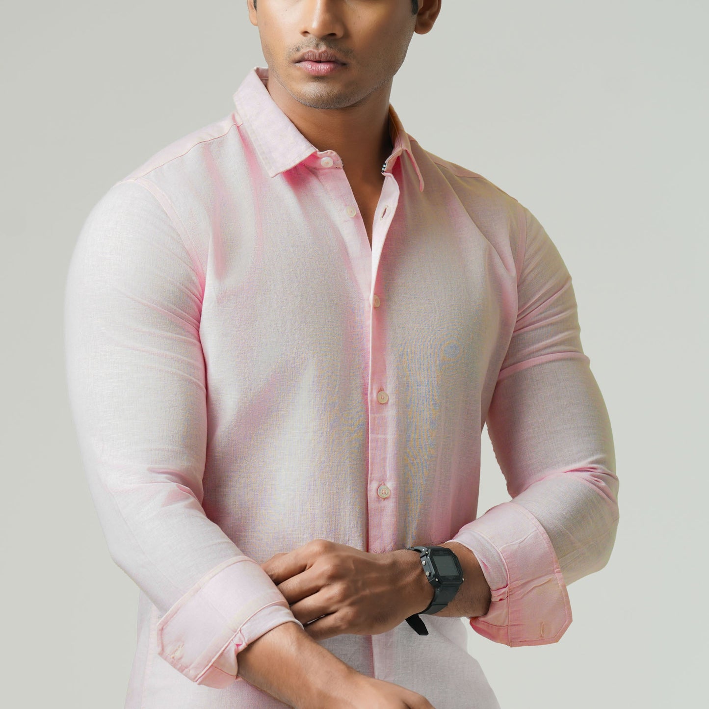 Mens Baby Pink Shirt