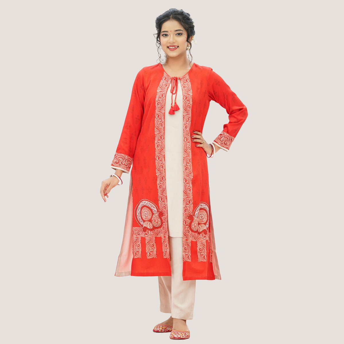 Womens Red Two Piece Set