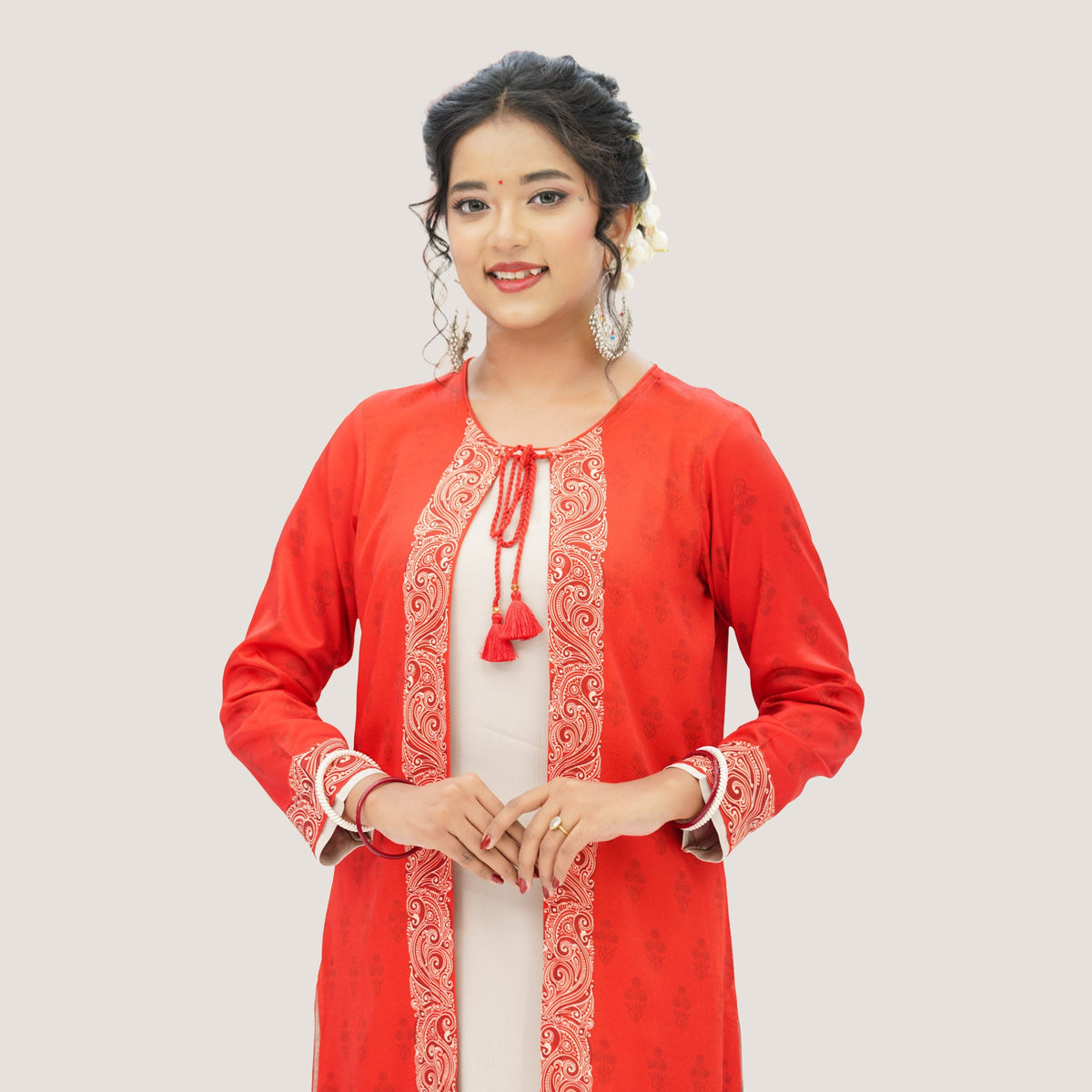 Womens Red Two Piece Set