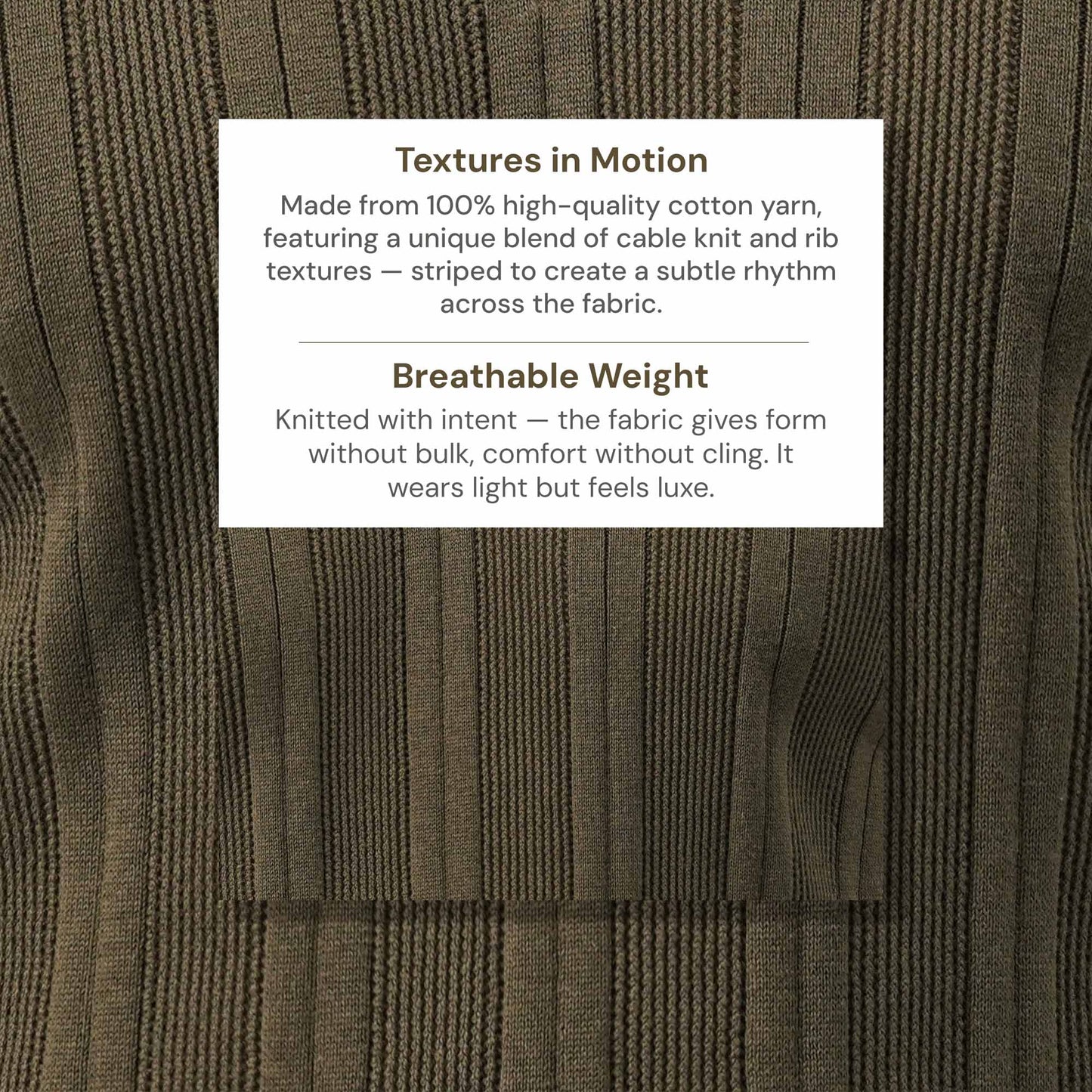 Mens Olive Knit Polo