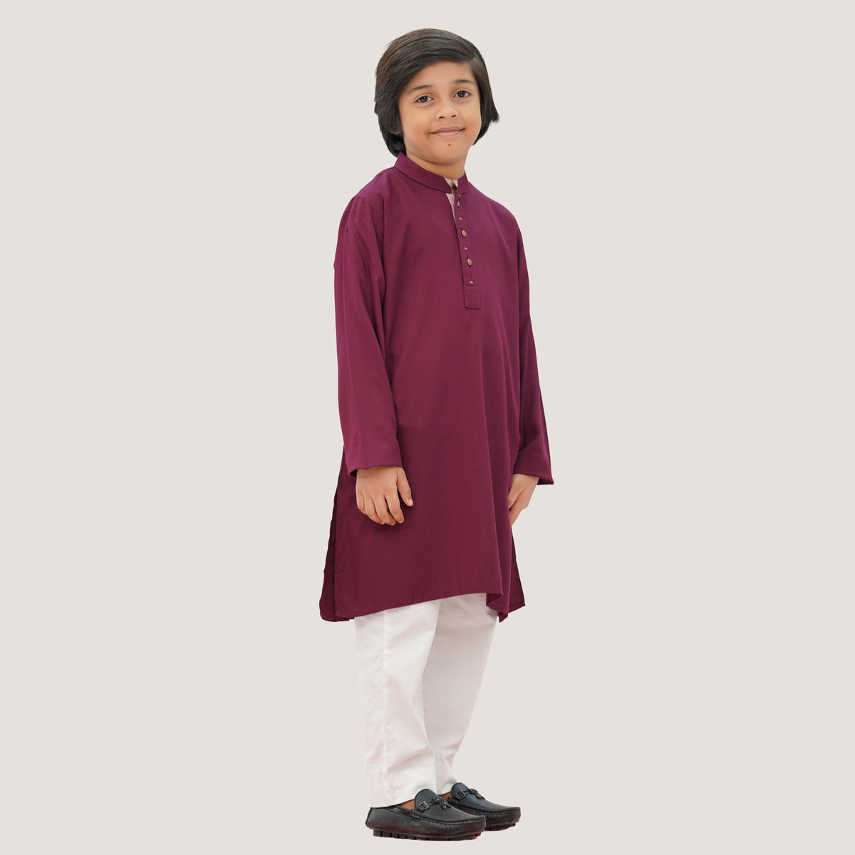 Boys' Maroon Panjabi