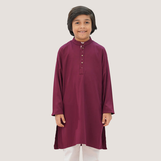 Boys' Maroon Panjabi