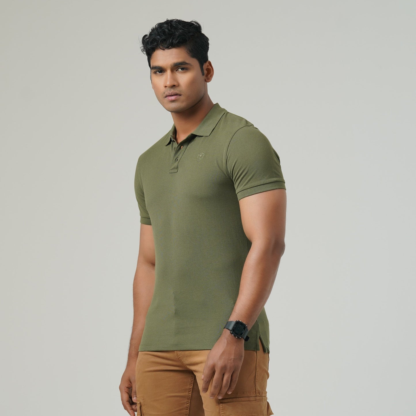 Mens Forest Green Polo Shirt