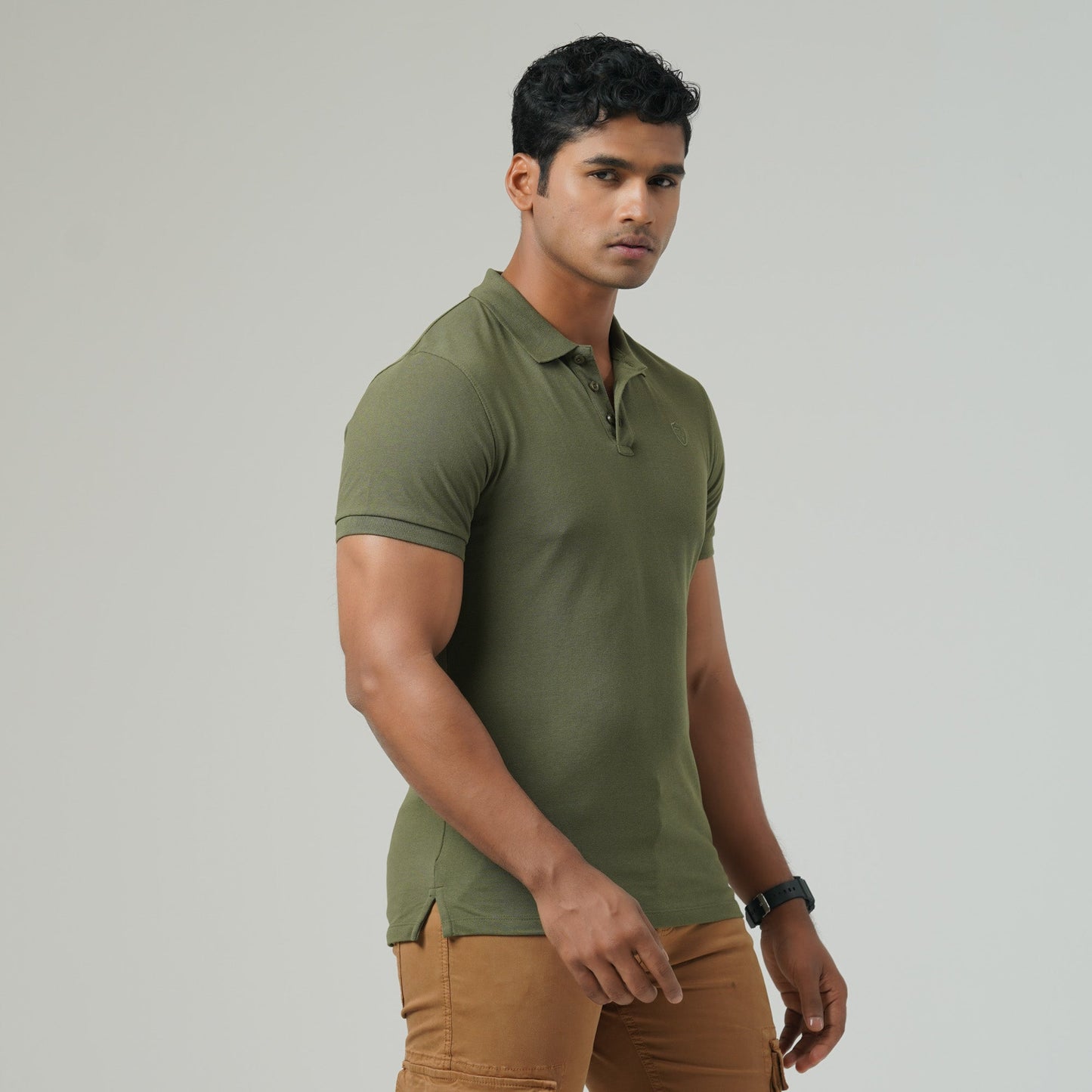 Mens Forest Green Polo Shirt