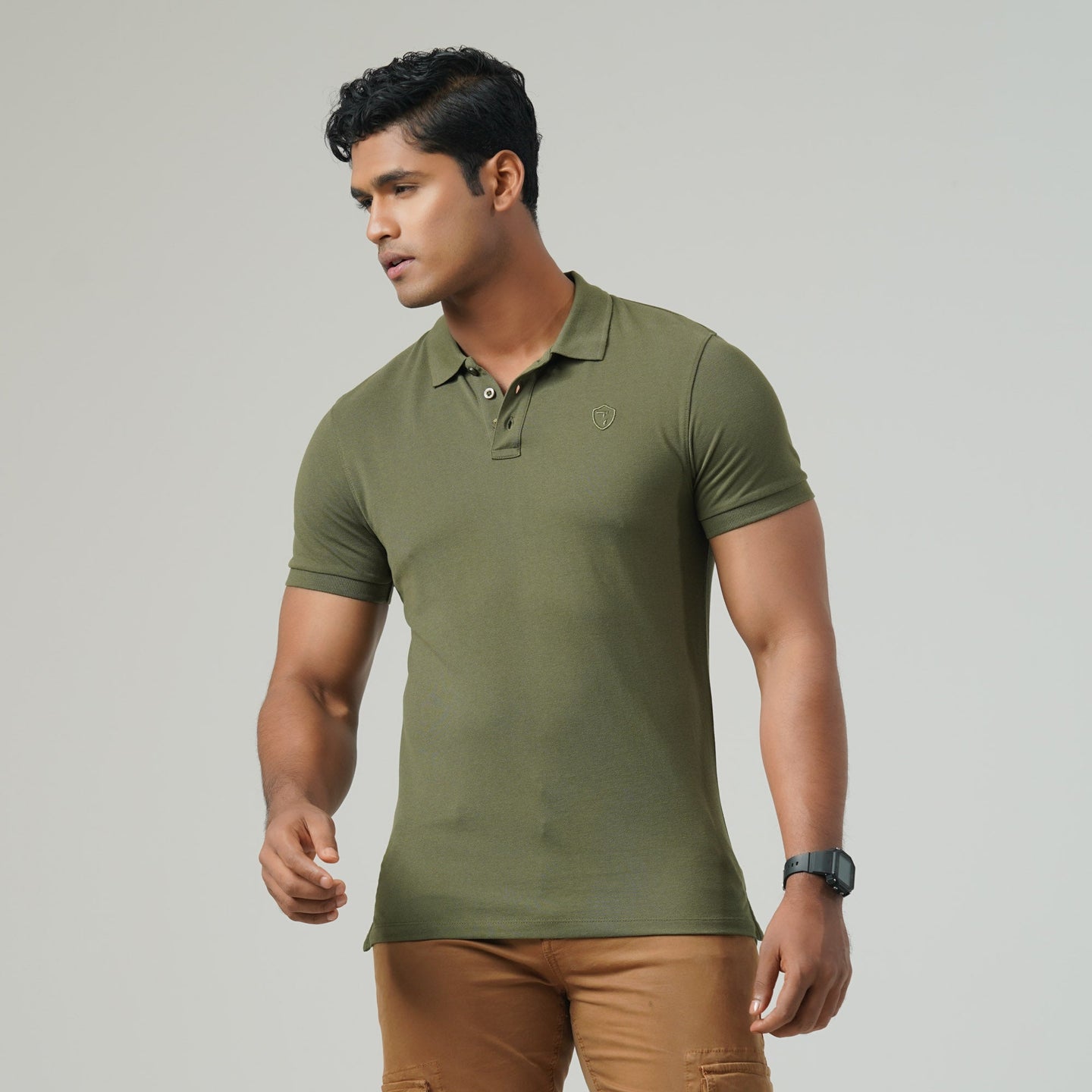 Mens Forest Green Polo Shirt