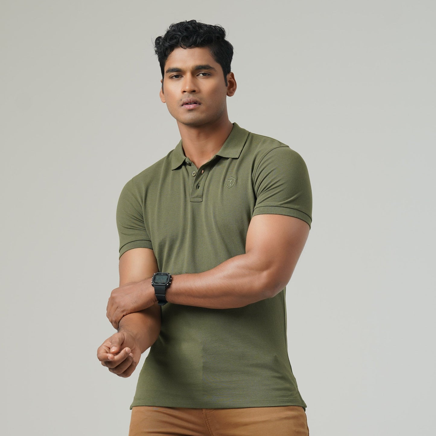 Mens Forest Green Polo Shirt