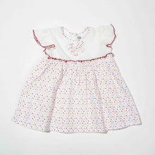 Load image into Gallery viewer, NEW BORN GIRLS FROCK-WHITE
