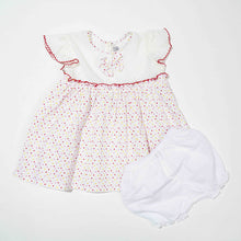 Load image into Gallery viewer, NEW BORN GIRLS FROCK-WHITE
