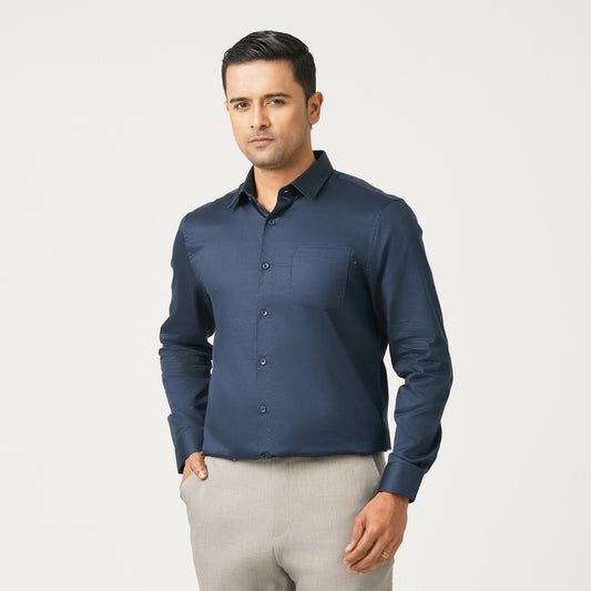 Men’s Satin Lycra Formal Shirt