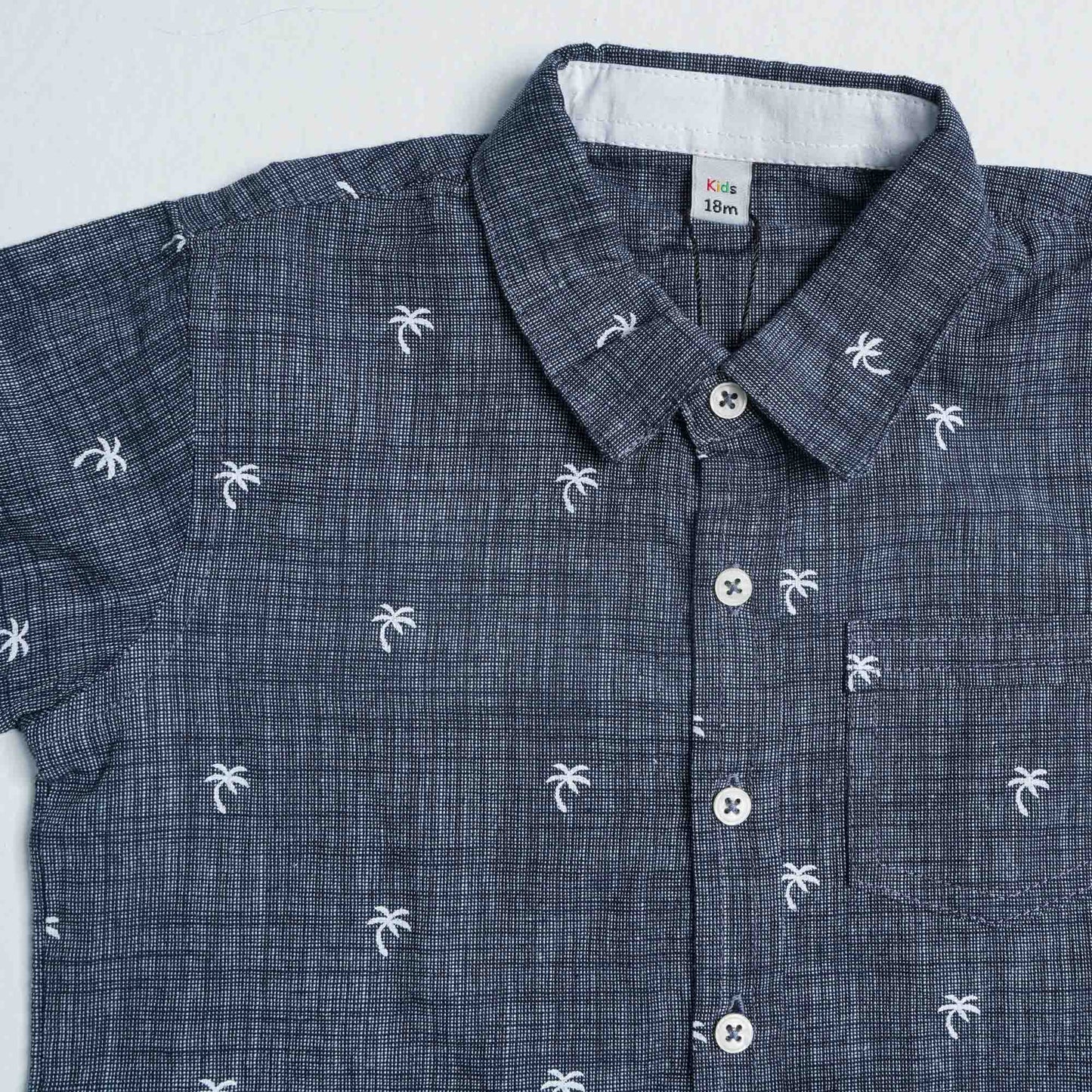 Newborn Boys White Print Set